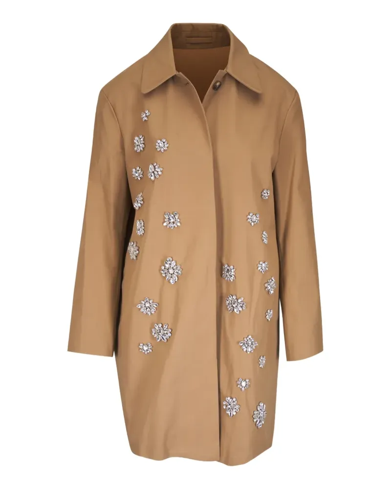 TWP Edinburgh embellished coat - Nude Nude