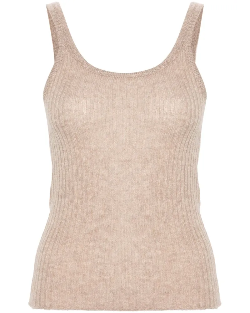 Ermanno Scervino Geripptes Tanktop Nude