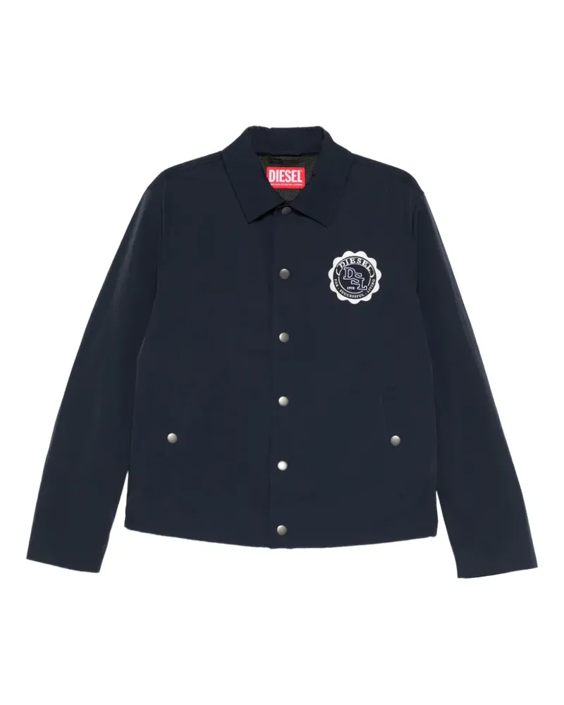 Diesel badge button jacket - Blau Blau