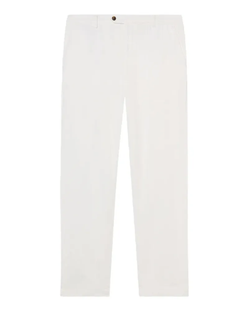 Brooks Brothers stretch-cotton chino trousers - Weiß Weiß