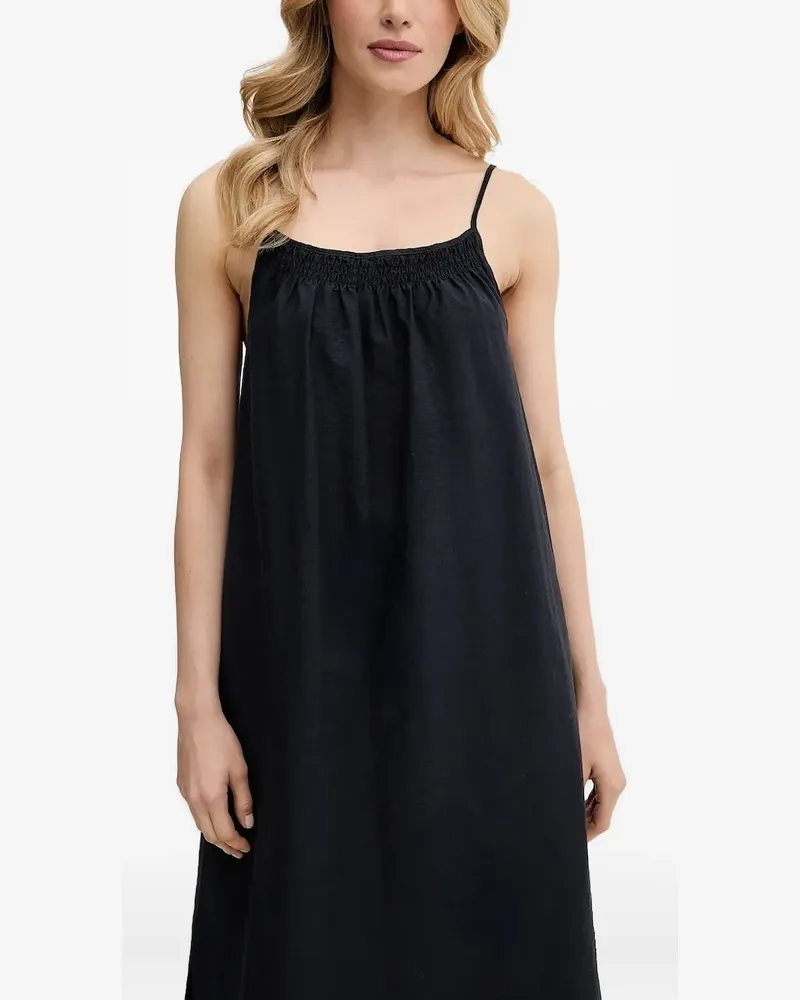 Marc O'Polo Kleid mit gesmoktem Detail - Schwarz Schwarz