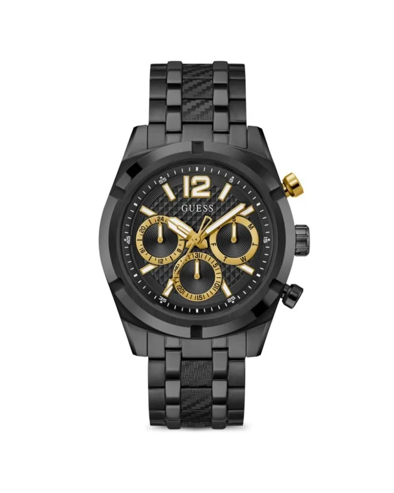 Guess Chronograph mit Quarzwerk 44mm - Schwarz Schwarz