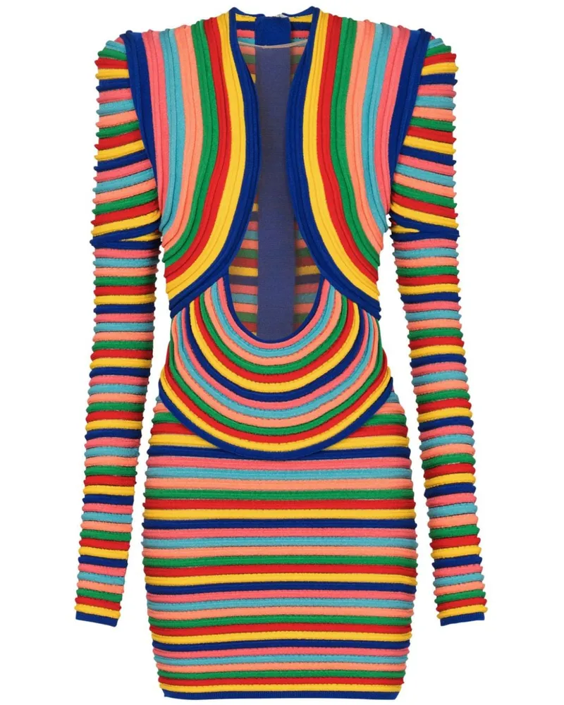 Balmain Gestricktes Kleid - Gelb Gelb