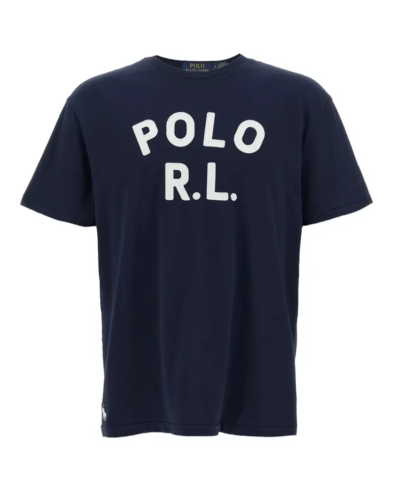 Ralph Lauren T-Shirt mit Logo-Patch - Blau Blau