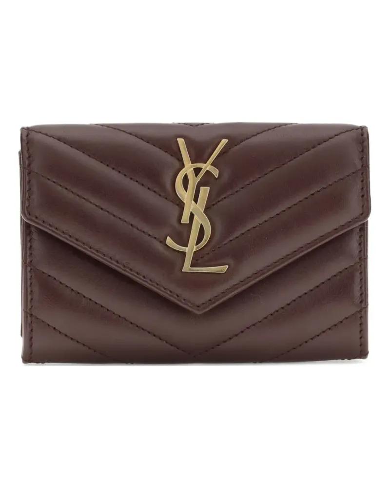Saint Laurent Cassandre Portemonnaie mit Logo - Rot Rot