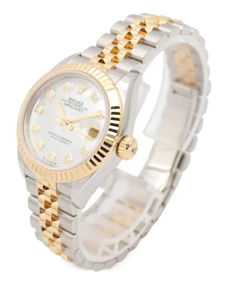 Rolex 2010s Datejust Diamond Armbanduhr 28mm - Weiß Weiß