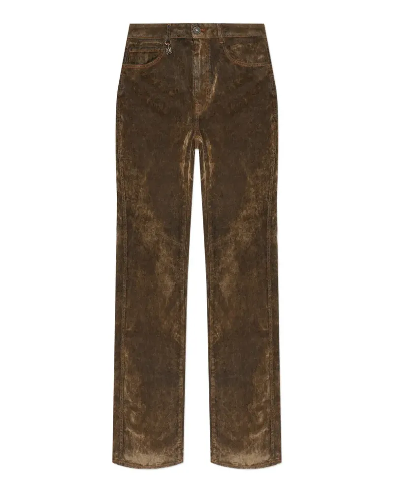 Amiri Jeans mit Flock-Cut - Braun Braun