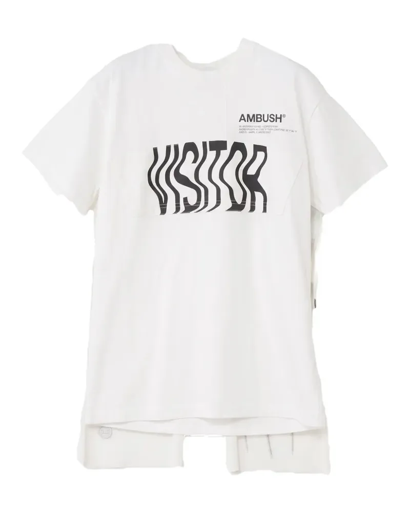 AMBUSH T-Shirt mit Slogan-Print - Weiß Weiß