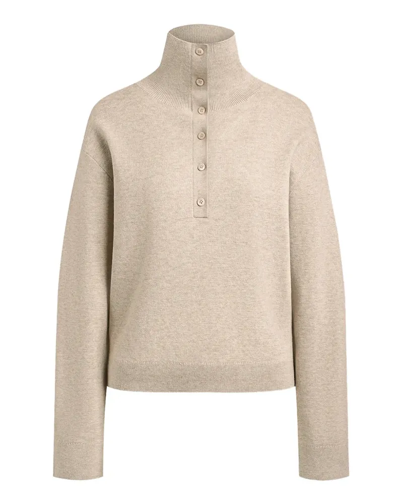 12 STOREEZ Tetris Cardigan mit Knöpfen - Nude Nude