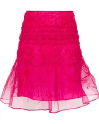 Cecilie Bahnsen Vida Midirock aus Organza Rosa