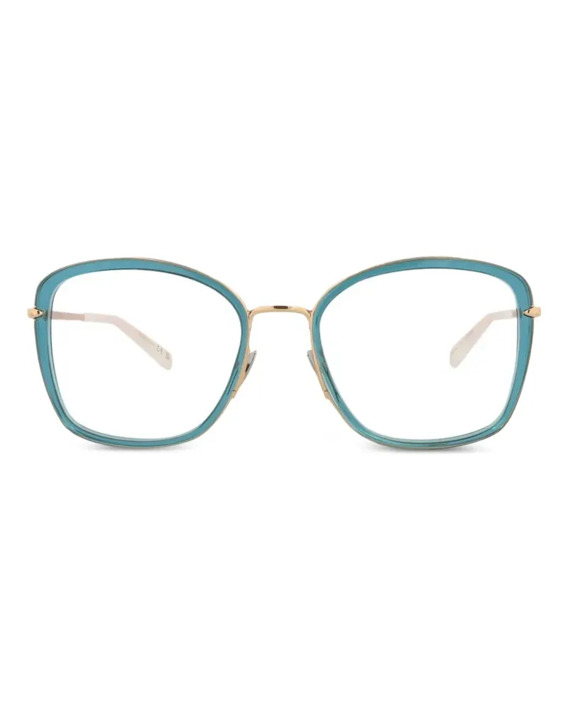 Pomellato Brille mit geometrischem Gestell - Blau Blau