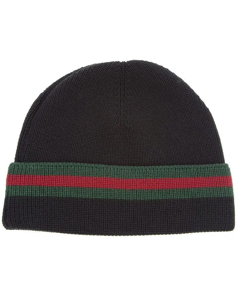 Gucci Wool and silk knit cap - Schwarz Schwarz