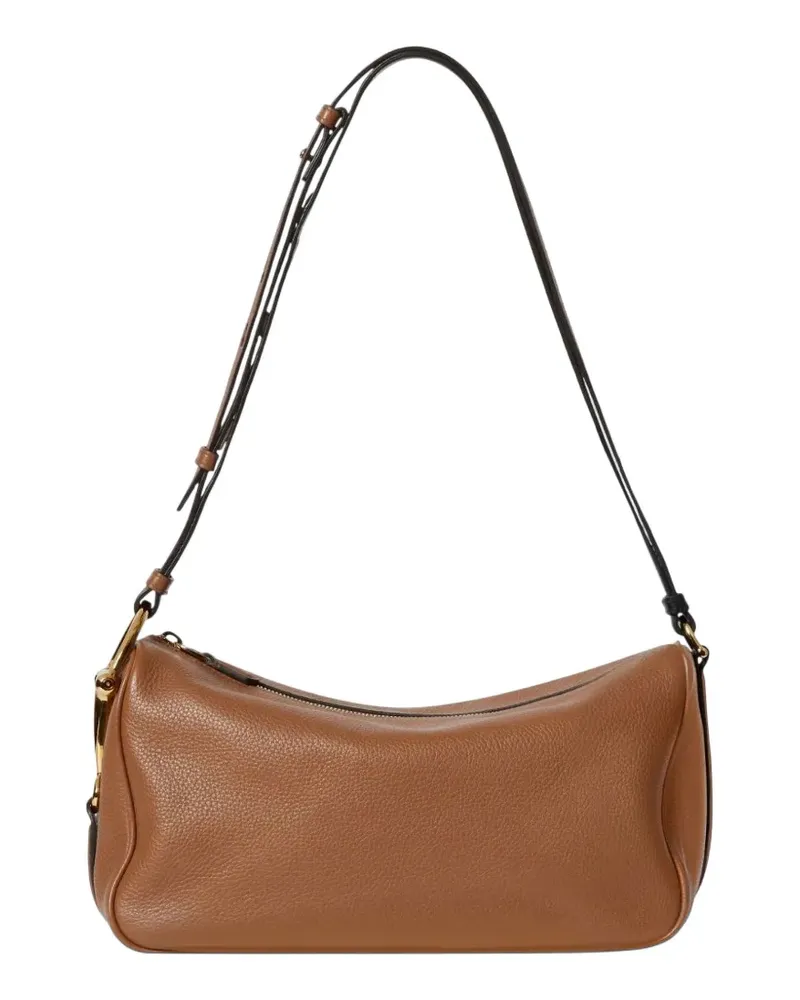 Gucci Horsebit leather tote bag - Braun Braun