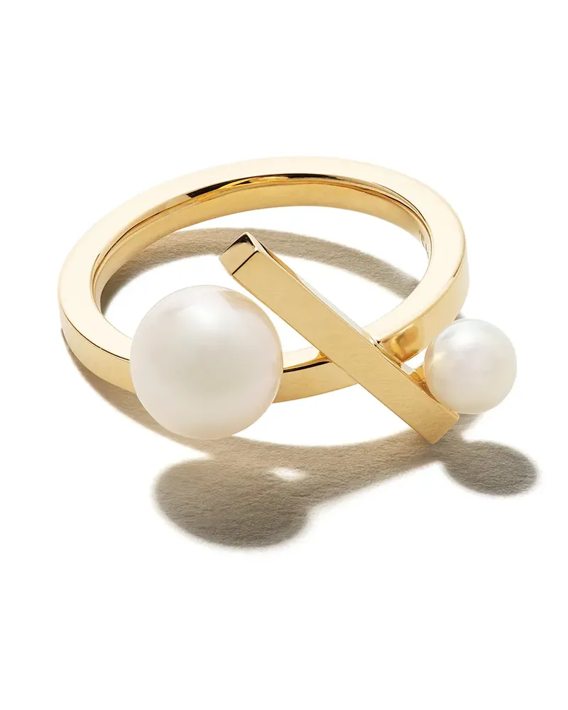 TASAKI 18kt Gelbgoldring mit Diamanten Gold