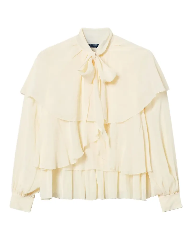 Twin-Set Bluse im Trompetendesign - Nude Nude