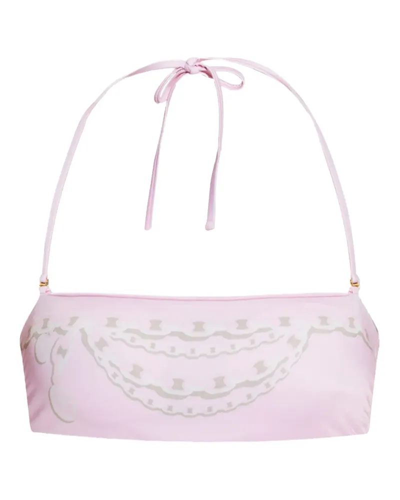 Versace Bikinioberteil mit grafischem Print - Rosa Rosa
