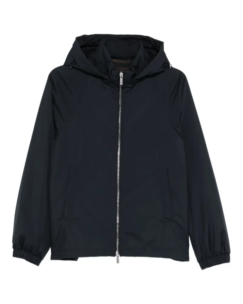 MOORER Kapuzenjacke mit Reißverschluss - Blau Blau