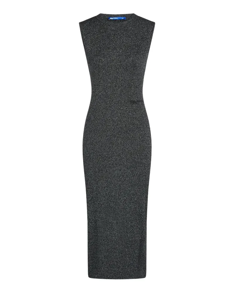 Karl Lagerfeld Strickkleid mit Metallic-Effekt - Grau Grau
