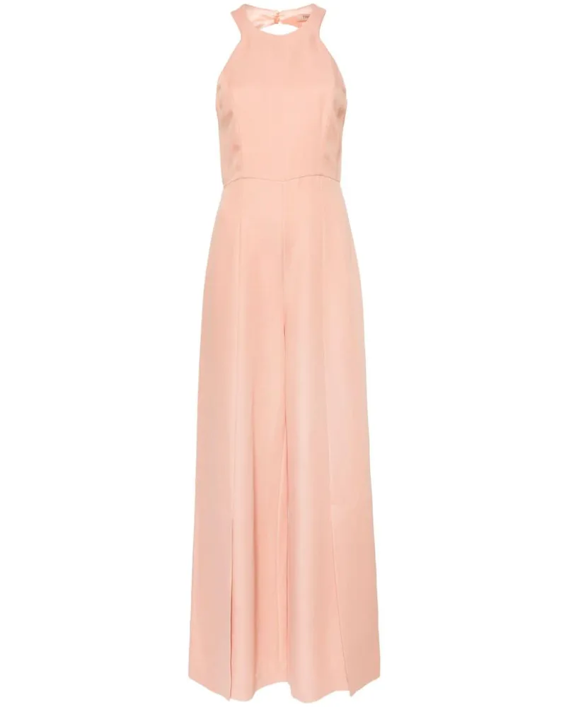 Twin-Set Rückenfreier Jumpsuit mit weitem Bein - Rosa Rosa