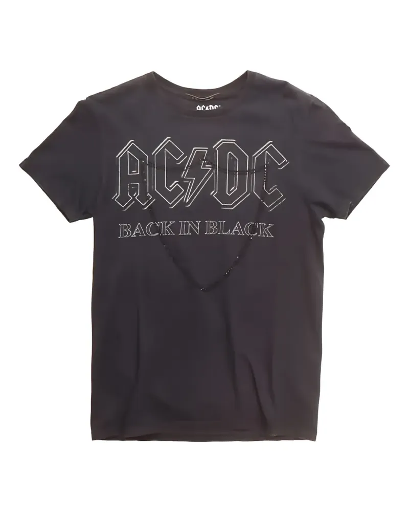 HTC Hollywood Trading Company T-Shirt mit AC/DC-Print - Schwarz Schwarz
