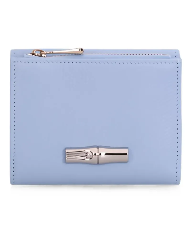 Longchamp Le Roseau leather wallet - Blau Blau