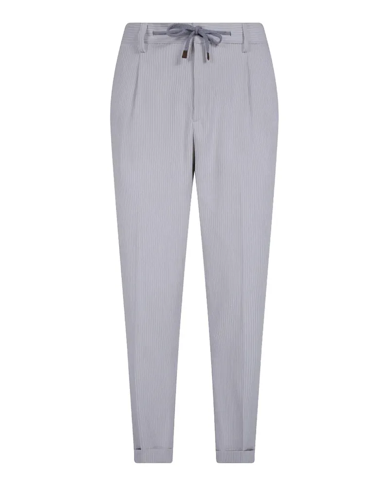 BARBA Cordhose mit Falten - Grau Grau