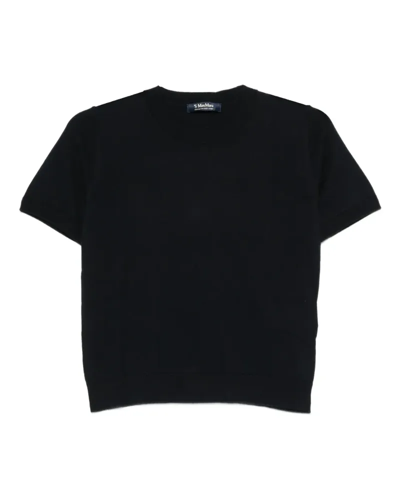 Max Mara Pullover aus Kaschmir, Baumwolle und Seidengarn - Blau Blau