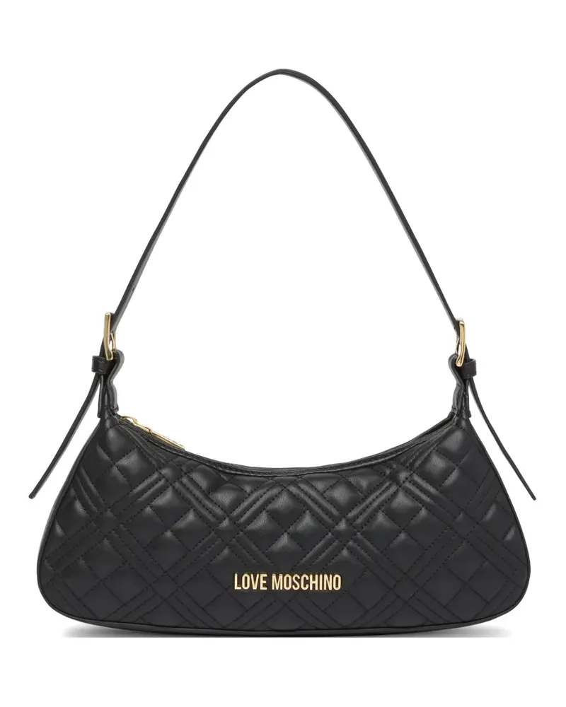 Moschino quilted shoulder bag - Schwarz Schwarz