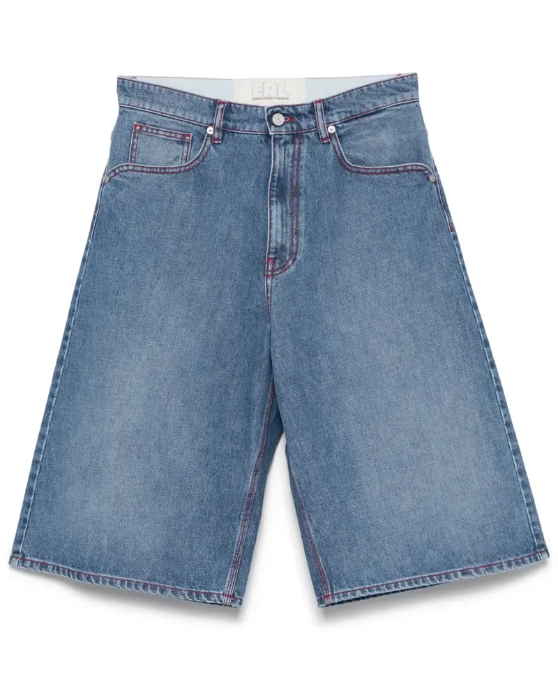 ERL Klassische Jeans-Shorts - Blau Blau