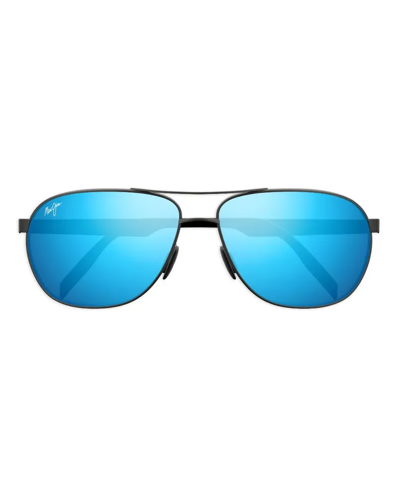 Maui Jim Verspiegelte Sonnenbrille - Schwarz Schwarz