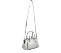 Kleine Handtasche mit GG-Emblem - Silber