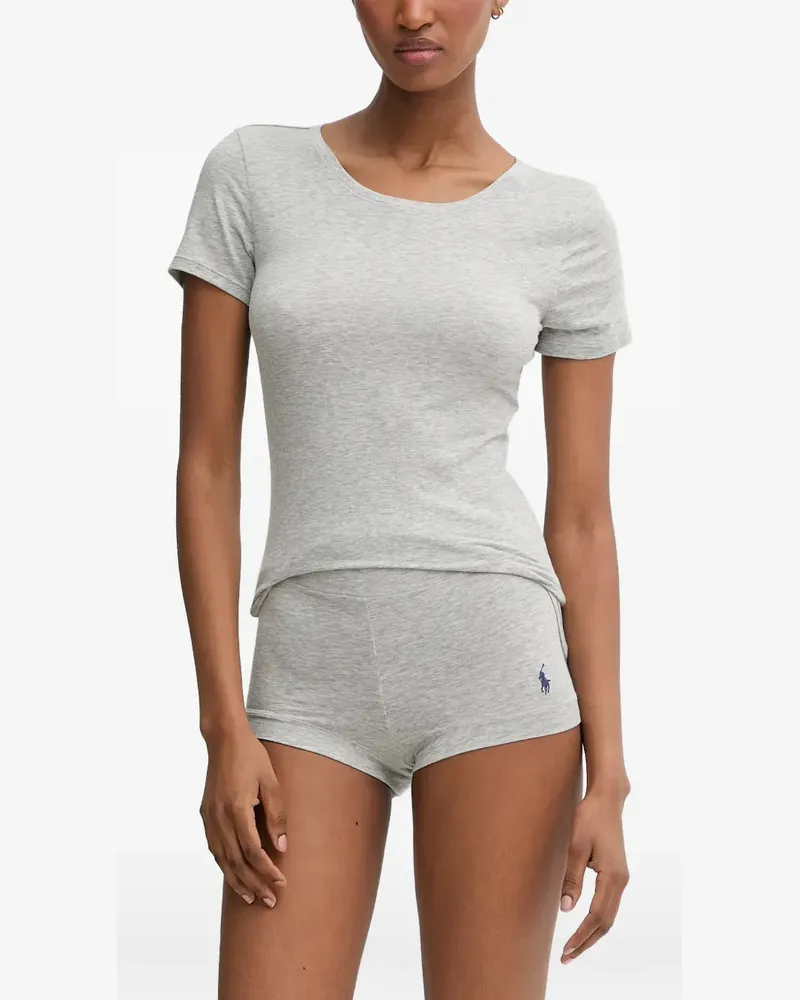 Ralph Lauren Pyjama mit Logo-Stickerei - Grau Grau
