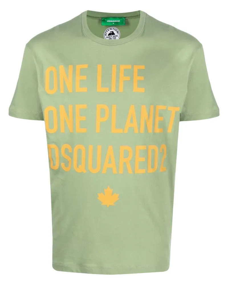 Dsquared2 One Life One Planet T-Shirt - Grün Grün