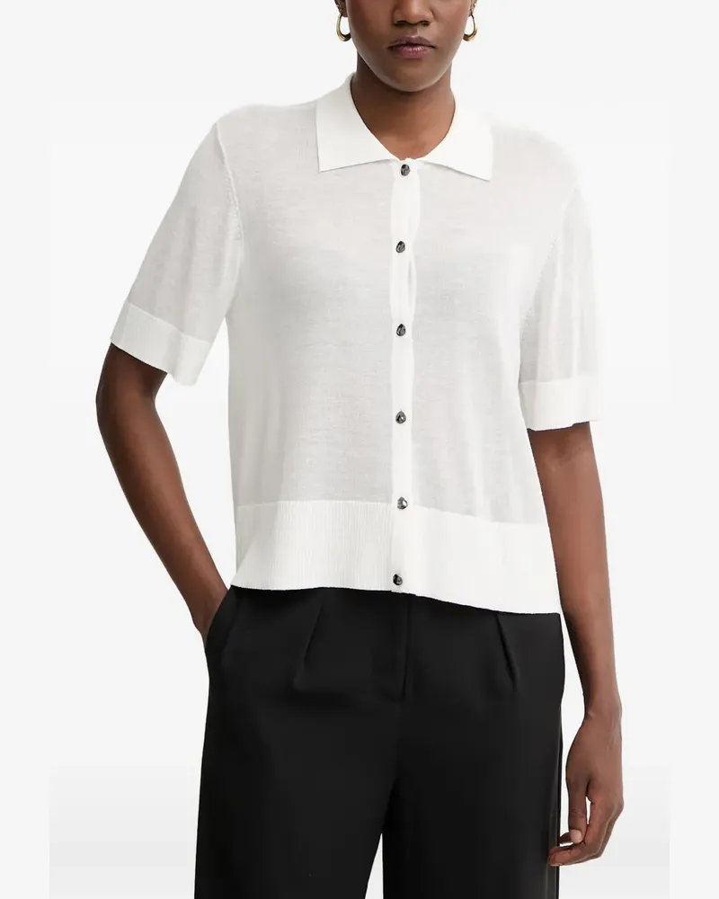 Armani Exchange short-sleeve cardigan - Weiß Weiß