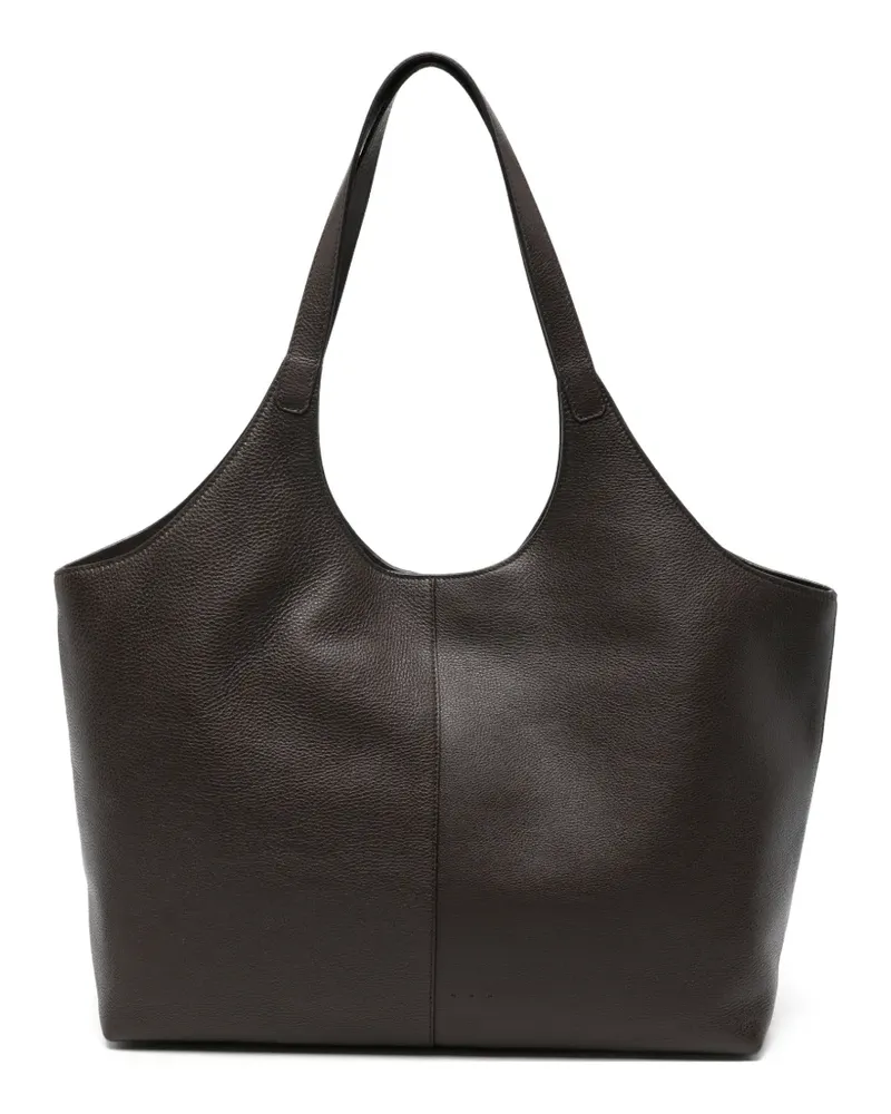 Aesther Ekme extra large Cabas Supple grainy leather tote bag - Braun Braun