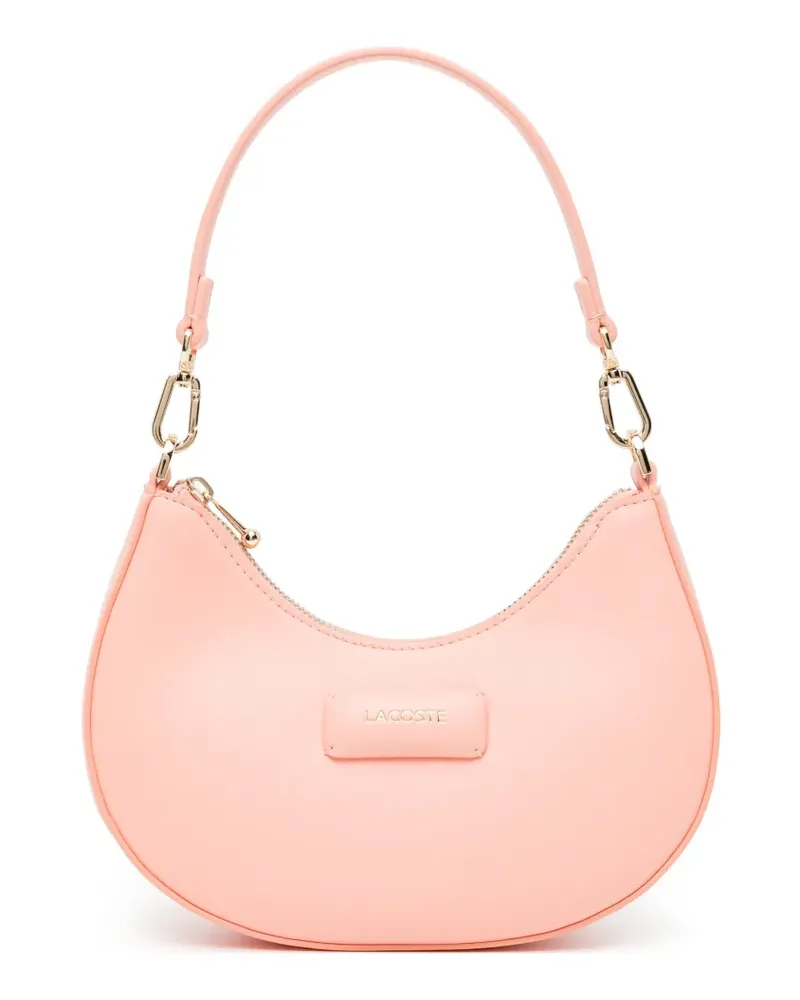 Lacoste Schultertasche mit Logo-Schild - Rosa Rosa