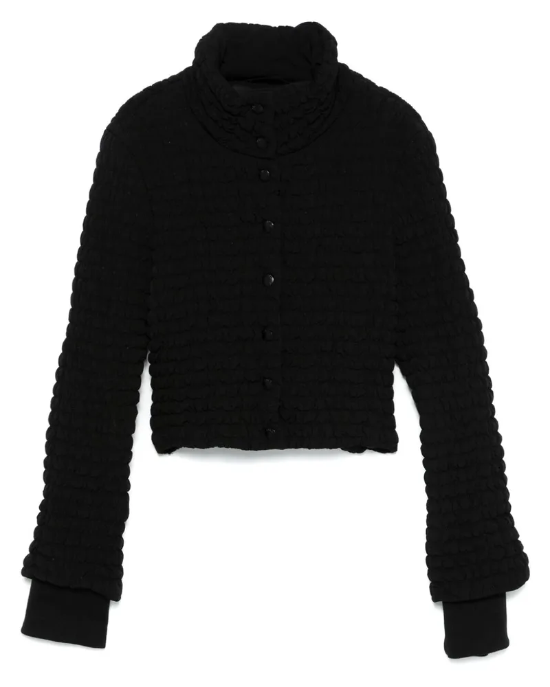Patrizia Pepe Gefütterte Cropped-Jacke - Schwarz Schwarz