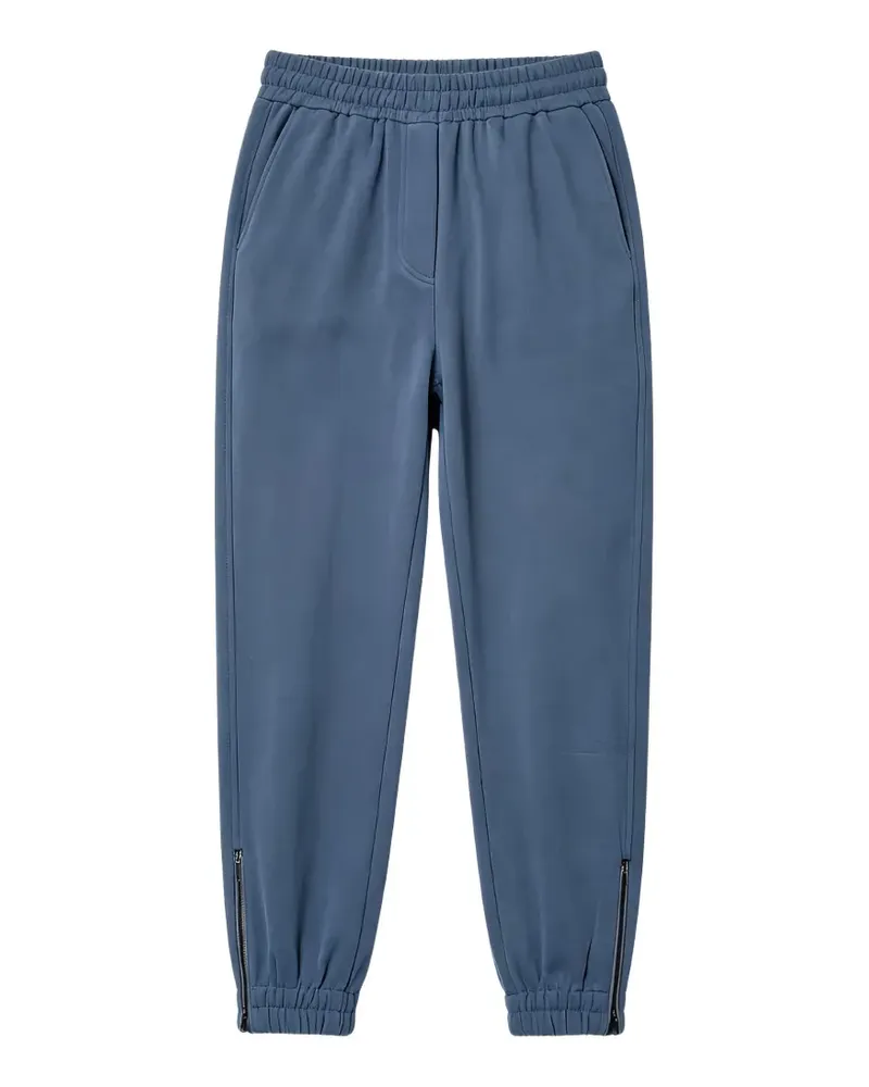 Brunello Cucinelli elasticated-waistband track pants - Blau Blau