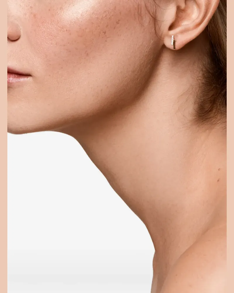 MATEO 14kt Gelbgoldohrringe mit Diamanten Gold