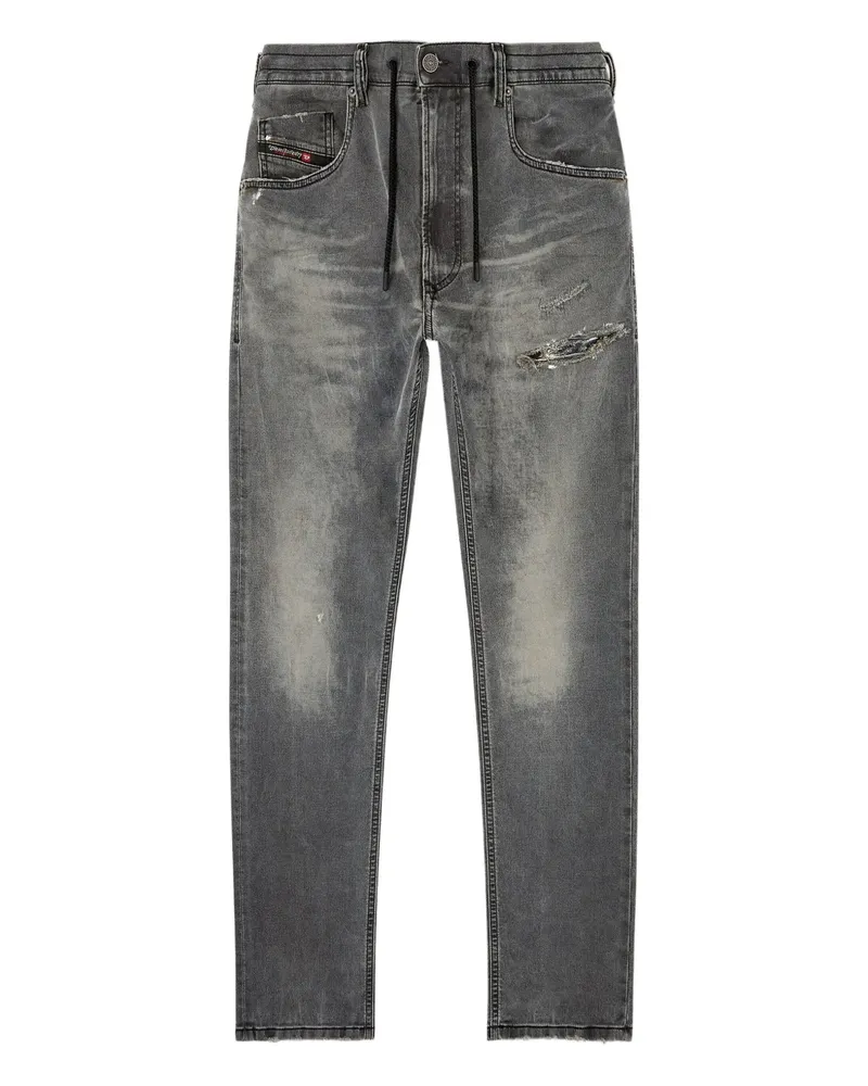 Diesel D-Krooley Jeans im Distressed-Look - Grau Grau