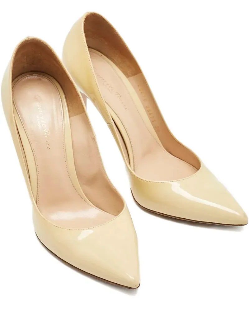 Gianvito Rossi Pumps aus Lackleder 110mm - Nude Nude