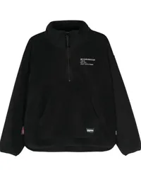 Neighborhood Fleece-Sweatshirt mit Logo-Stickerei Schwarz