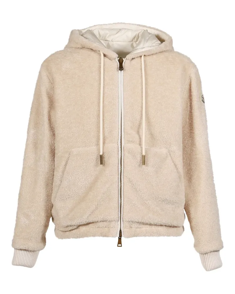Moncler hooded zip jacket - Nude Nude