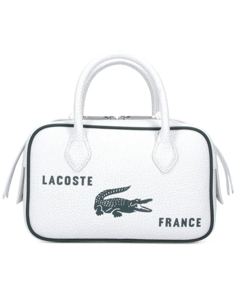 Lacoste logo print tote bag - Weiß Weiß