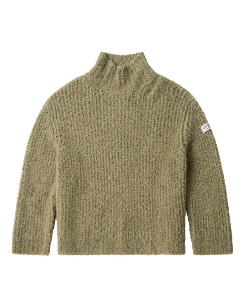 Maison Margiela bouclé-knit turtleneck sweater - Grün Grün