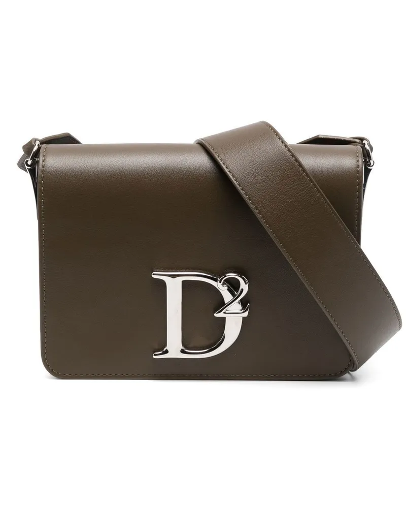 Dsquared2 Umhängetasche mit Logo-Schild - Grün Grün