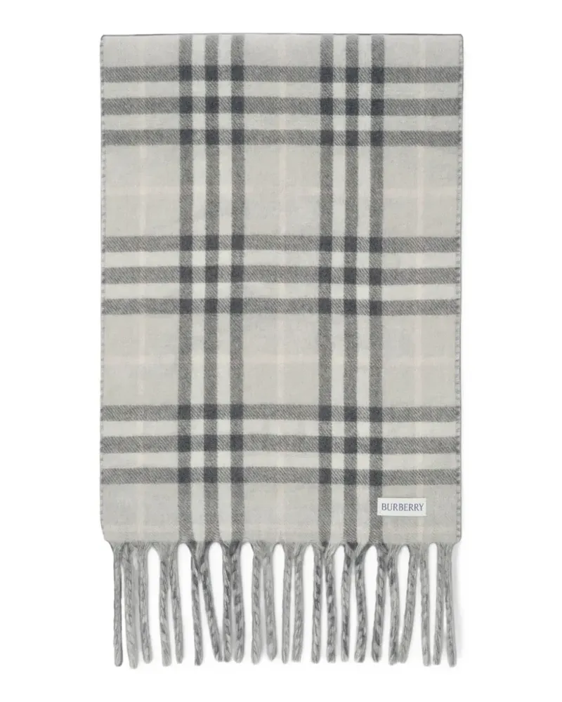 Burberry reversible Knight-stamp scarf - Grau Grau