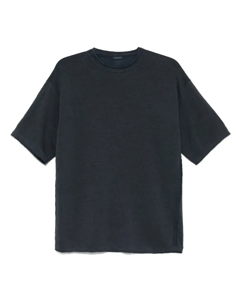 TRANSIT T-Shirt mit Leinenanteil - Blau Blau