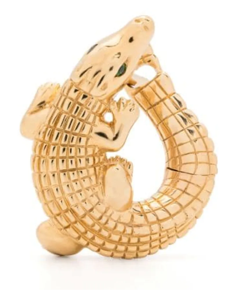 Bibi van der Velden 18kt Alligator Twist Gelbgoldring mit Tsavorit Gold