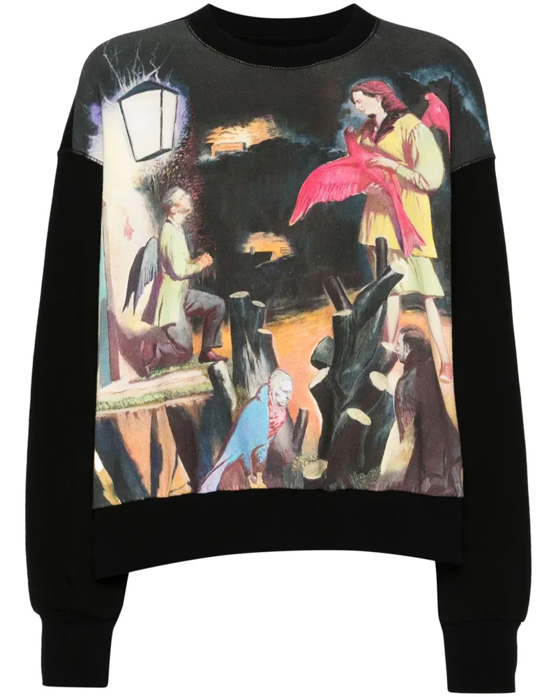 Undercover Sweatshirt mit grafischem Print - Schwarz Schwarz